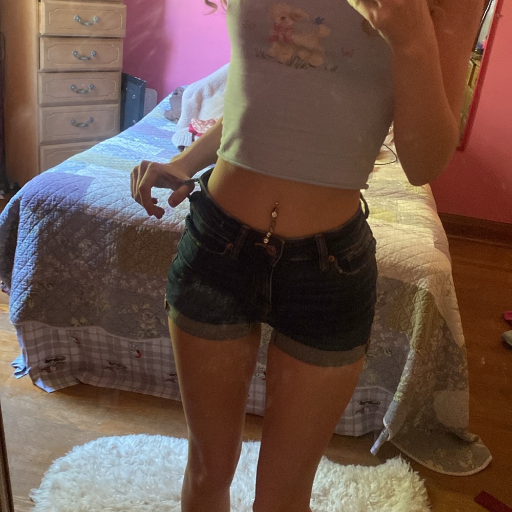 American Eagle Denim Next Level Stretch Shorts 000